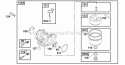 Page D Diagram and Parts List for 121702-0101-01  Briggs and Stratton Engine
